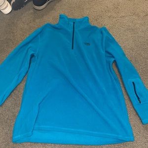 Blue north face pullover